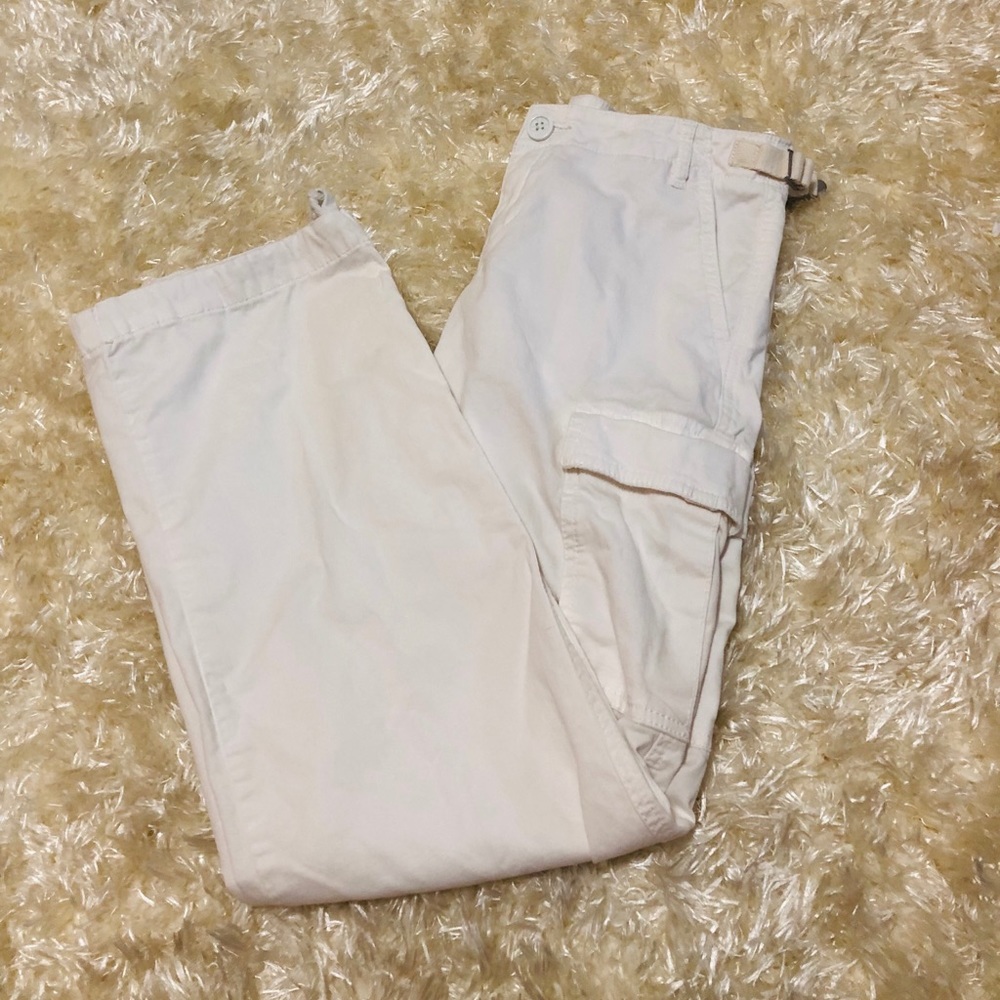 NWOT! TORY BURCH White Cargo Pants - Picture 4 of 5